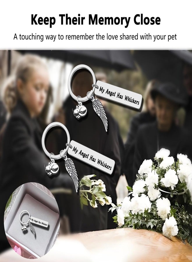 ZGGAZCA Pet Memorial Keychain for Cat Lovers Remembrance Jewelry in Memory of Cats Loss of a Pet Memorials Funerary Items for Cat Owner Sympathy Keepsake Keyring - Image 4